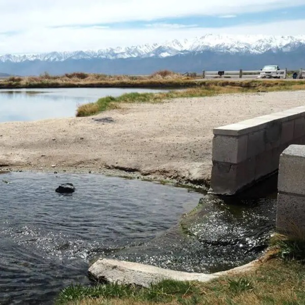 The hot springs have been a significant natural feature in the region for centuries, used by Native Americans and early settlers. 