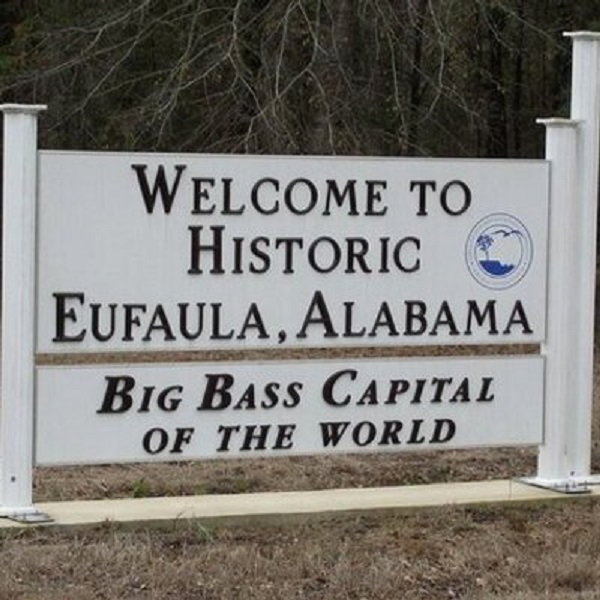 Eufaula is known as the Big Bass Capital of the World. 