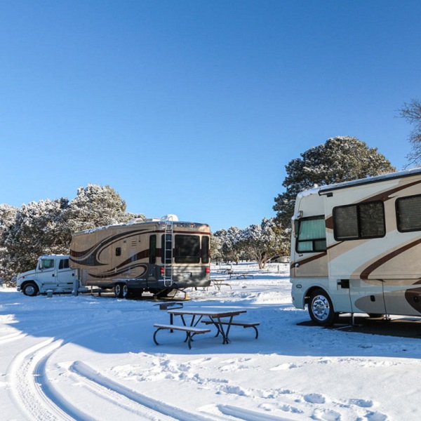 Mather Campground and Trailer Village are open year-round, but may have limited amenities in winter. 