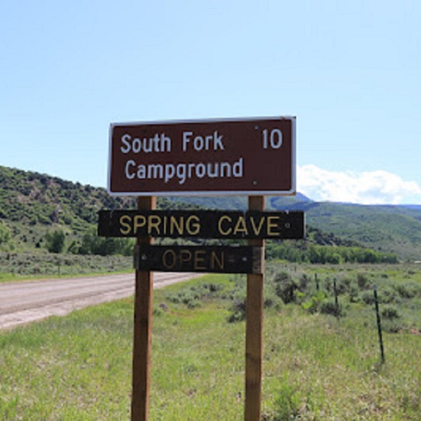 Access to Spring Cave is about 30 miles from Meeker, through the South Fork Campground. 