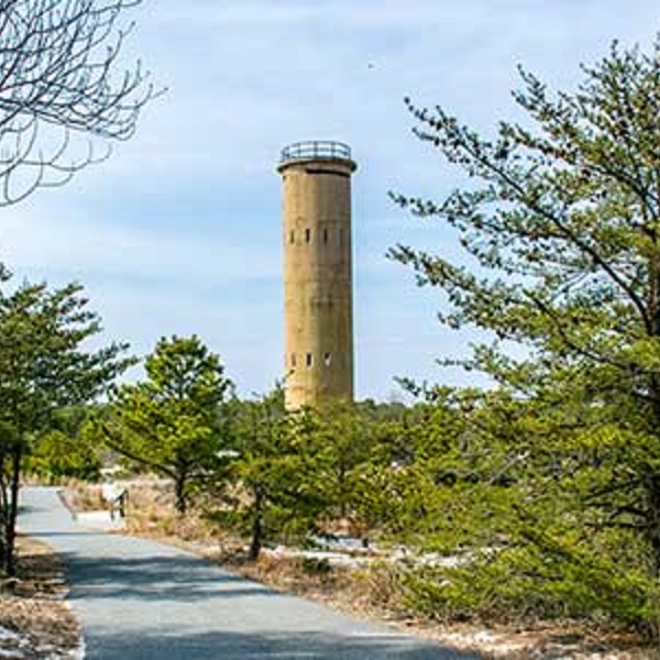 Tower 7, one of 11 World War II-era fire-control towers, now provides one of the best views in Delaware. 