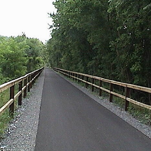 Over 30 miles of pavement is offered on the Western Maryland Rail Trail. 