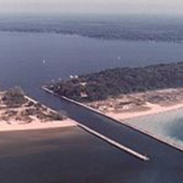The White River Lake Channel is a deep water channel connecting Lake Michigan with the White Lakes area.