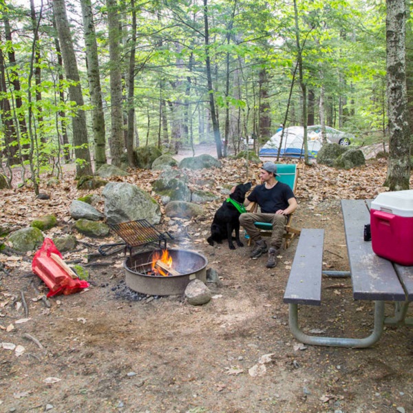 The Appalachian Trail passes through Crawford Notch. The Dry River Campground offers a pleasant stay for hikers. 