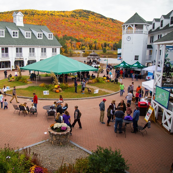 Waterville Valley centers around its popular town square. 