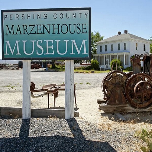 The Marzen House is a Victorian Italianate farmhouse that serves as the county’s museum. 
