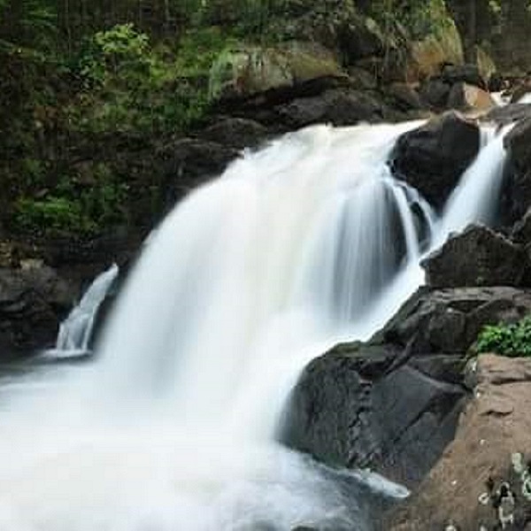 Cascading water as it journeys through Boonton Gorge. 