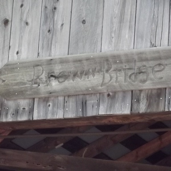 The Brown Bridge is one of only five covered bridges left in Brown County. 