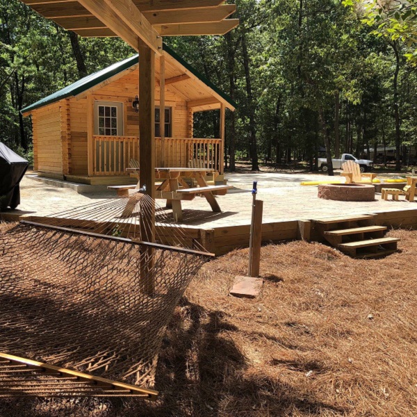 Dreher Island State Park offers cabins and villas ready-made for an excellent camping experience. 