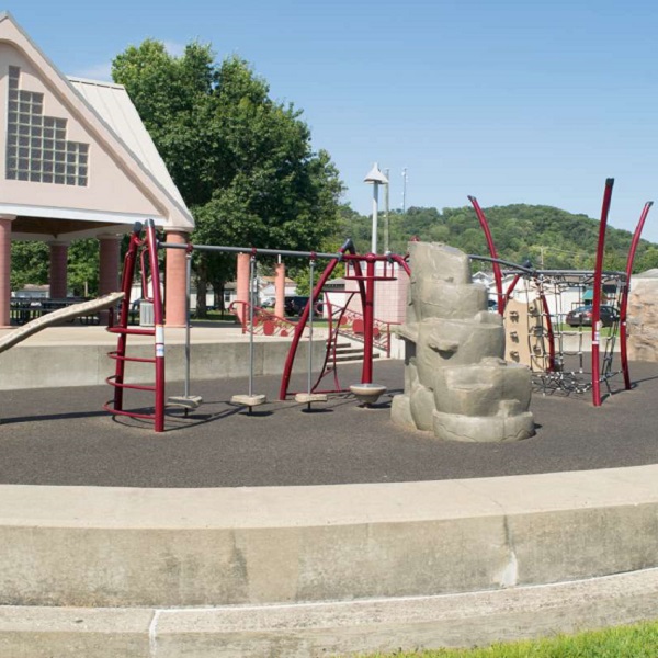 The April Dawn splash and skateboard park in Milton. 