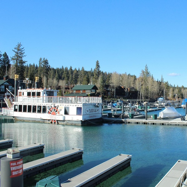 Tahoe City provides a convenient base for outdoor activities in the Sierras or Nevada gambling. 