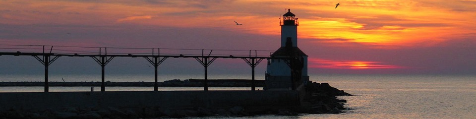Michigan City East Pierhead Lighthouse     - Header Image