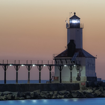 Michigan City’s East Pier Light