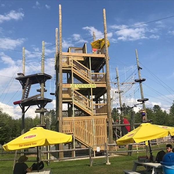 A stay at Wild Acadia Camping Resort includes the on-site Funzone, packed with exciting rides and attractions. 