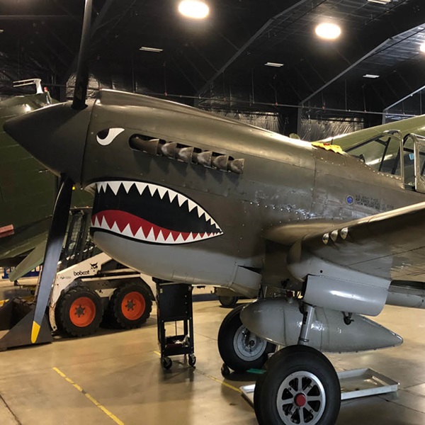 Part of its “Legends” exhibit, this American bomber, the North American B-25J Mitchell "Betty's Dream" was used by the U.S. Army Air Forces during World War II. 