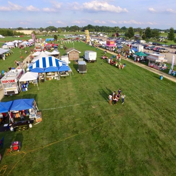 The festival has many events including a parade, rides, games, food, fireworks, petting zoo, Jr. Cattle Show, races, contests, Antique Tractor Show, entertainment, and shopping. 