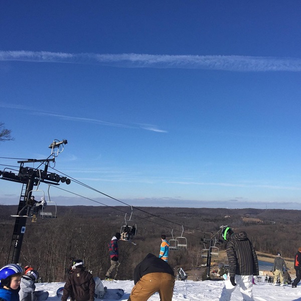 The resort has a vertical drop of 310 feet, offering a decent slope for skiing and snowboarding in a region not typically known for mountainous terrain. 
