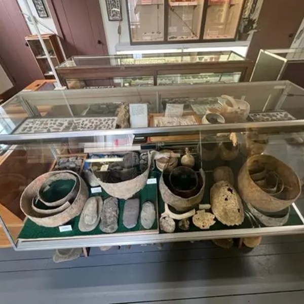 The museum features an extensive collection of prehistoric artifacts, including tools, pottery, and fossils that provide insight into the lives of early inhabitants of the region.