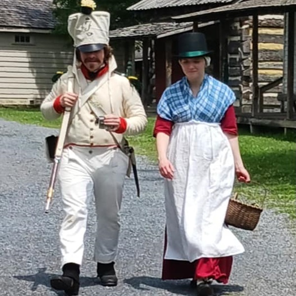 Throughout Old Bedford Village, costumed interpreters bring history to life by portraying characters and demonstrating traditional crafts, trades, and activities.