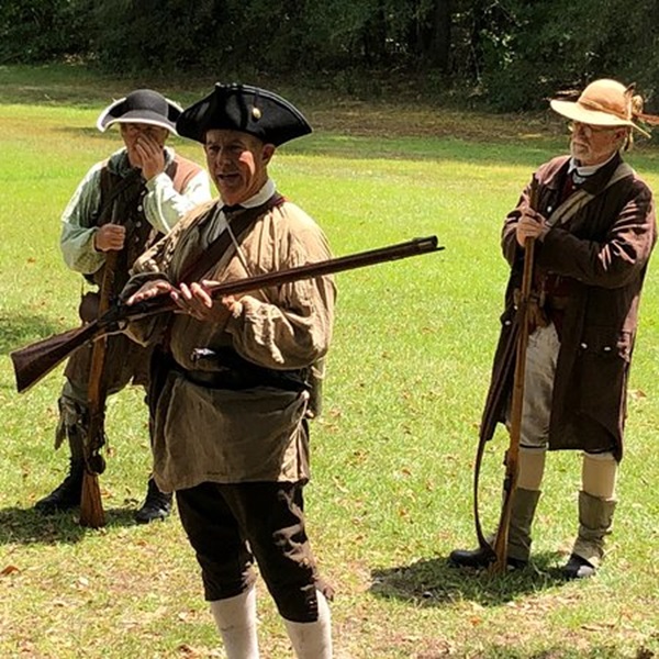 The park includes a reconstruction of Morgan's Encampment, where the American forces prepared for the Battle of Cowpens. 